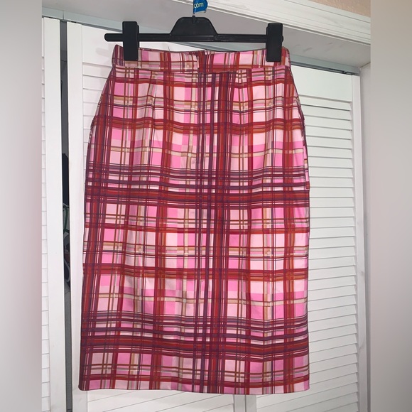 Amur | Women’s Plaid Shawn Skirt | Size 6 pencil - Picture 7 of 7